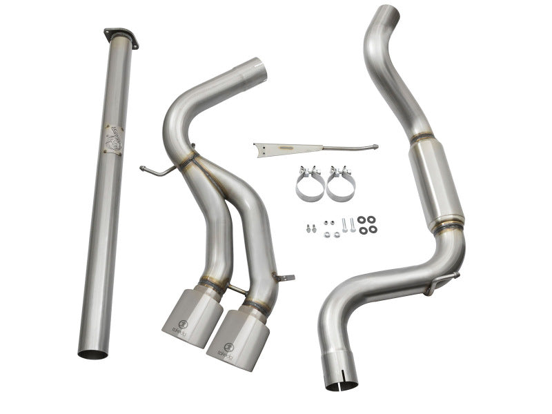 aFe POWER Takeda 3in 304 SS Cat-Back Exhaust w/ Polished Tips 13-17 Ford Focus ST L4-2.0L (t) - DTX Performance