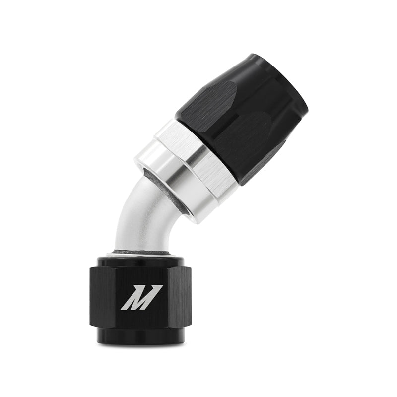 Mishimoto Aluminum -4AN 45 Degree Fitting - Black - DTX Performance