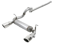 Load image into Gallery viewer, aFe Rebel Series 2.5in 409 SS Cat-Back Exhaust w/ Polished Tips 18-19 Jeep Wrangler (JL) V6 3.6L - DTX Performance