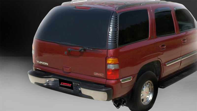 Corsa 02-06 Chevrolet Suburban 5.3L V8 3in Cat-Back Single Side w Twin 4in Black Pro-Series Tips - DTX Performance