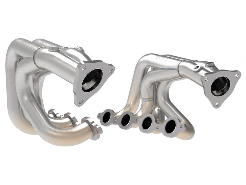 aFe Twisted 304SS Header 2020 Chevy Corvette (C8) 6.2L V8 - Brushed - DTX Performance