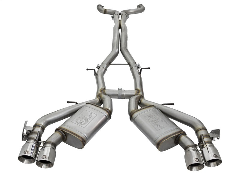 aFe MACHForce XP 3in 304 Stainless Steel Cat-Back Exhaust 16-17 Chevy Camaro SS V8-6.2L - DTX Performance