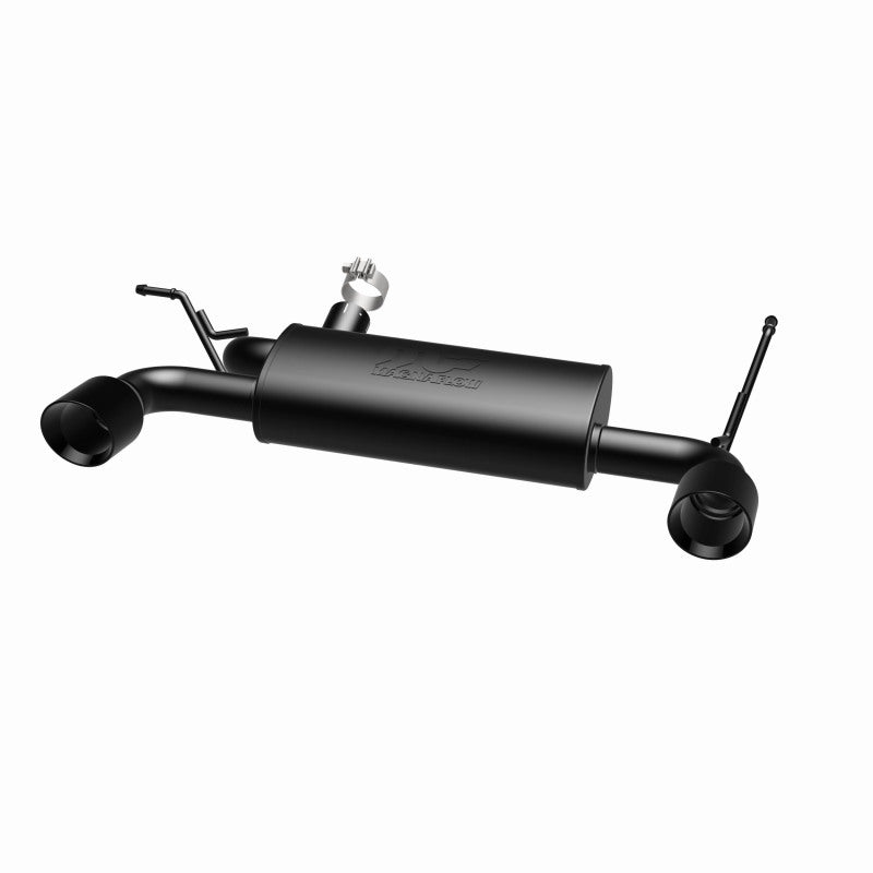 MagnaFlow 07-17 Jeep Wrangler JK 3.8/3.6L Dual Split Rear Exit Black Axle-Back Exhaust - DTX Performance