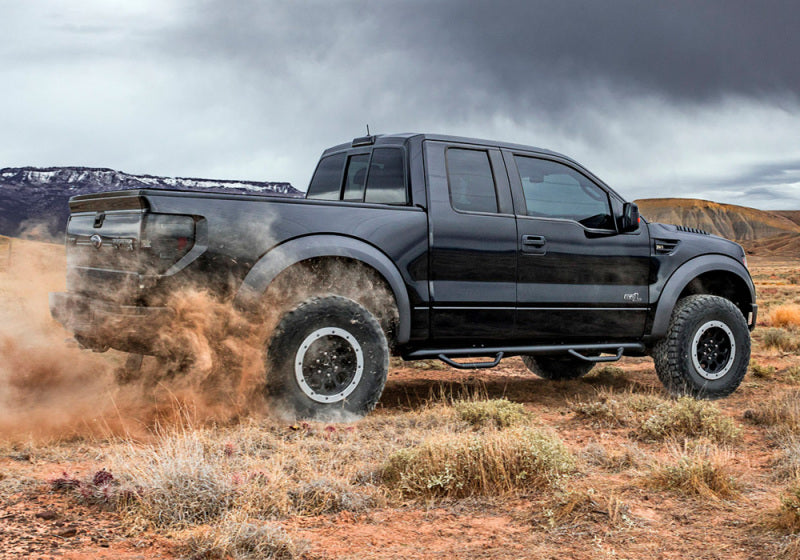 N-Fab Nerf Step 2017 Ford F-250/350 Super Duty Crew Cab - Gloss Black - Cab Length - 3in - DTX Performance