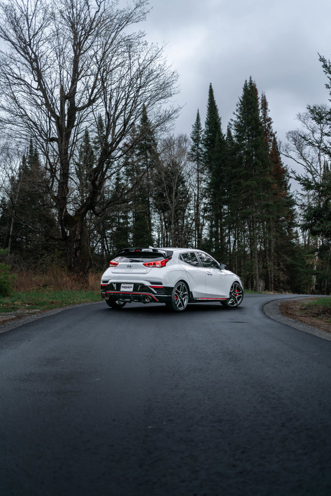 MBRP 2019+ Hyundai Veloster N 2.0L Turbo 3in Cat Back - T304 Stainless - Carbon Fiber Tip - DTX Performance