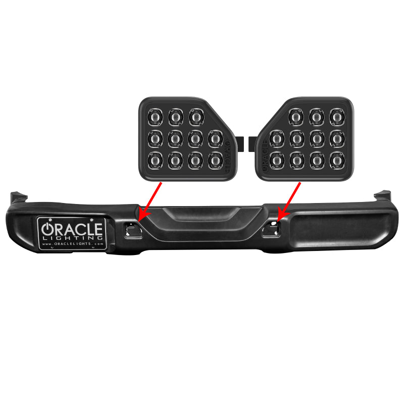 Oracle Rear Bumper LED Reverse Lights for Jeep Wrangler JL - 6000K - DTX Performance