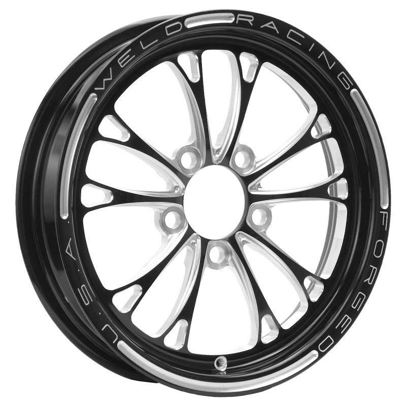 Weld V-Series 1-Piece 15x3.5 / 5x4.75 BP / 1.75in. BS Black Wheel - Non-Beadlock - DTX Performance