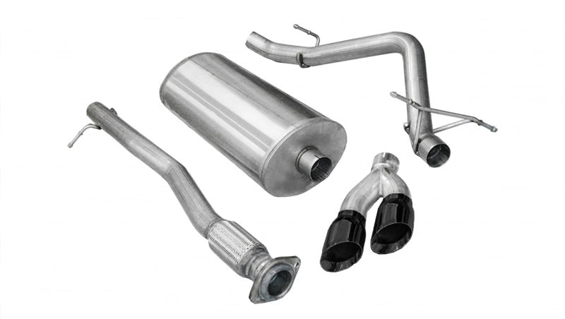 Corsa 09-09 Chevrolet Silverado Crew Cab/Short Bed 1500 4.8L V8 Black Sport Cat-Back Exhaust - DTX Performance