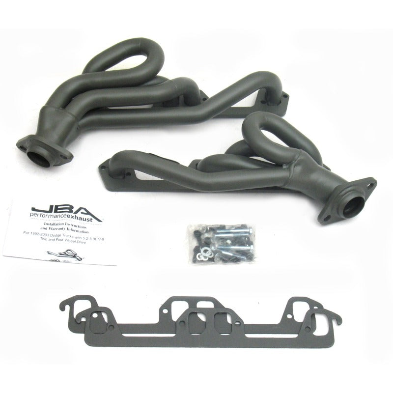 JBA 96-03 Dodge Truck 5.2L/5.9L Magnum 1-1/2in Primary Ti Ctd Cat4Ward Header - DTX Performance