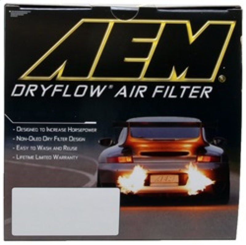 AEM 08 Chevy Express Van 4.8/6.0L V8 3.313in ID x 5.313in OD x 13.25in H Replacement DryFlow Filter - DTX Performance