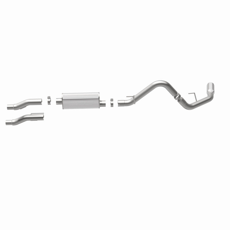 MagnaFlow 11 Ford F-150 3.7L/5.0L/6.2L SS Catback Exhaust Single Rear Side Exit w/ 4in SS Tips - DTX Performance