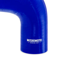 Load image into Gallery viewer, Mishimoto Silicone Reducer Coupler 90 Degree 2.25in to 3in - Blue - DTX Performance