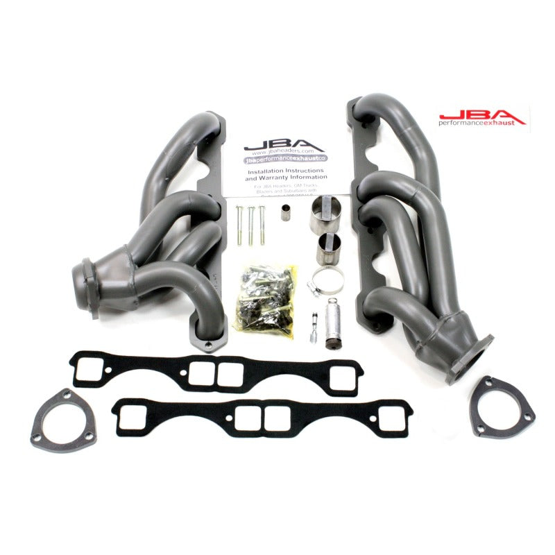 JBA 65-86 GM Truck 265-400 Carbureted w/A.I.R. 1-5/8in Primary Ti Ctd Cat4Ward Header - DTX Performance