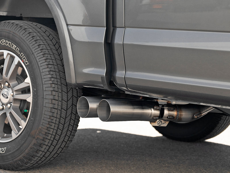 aFe Rebel DPF-Back 409 SS Exhaust System w/Dual Polished Tips 18-19 Ford F-150 V6 3.0L (td) - DTX Performance