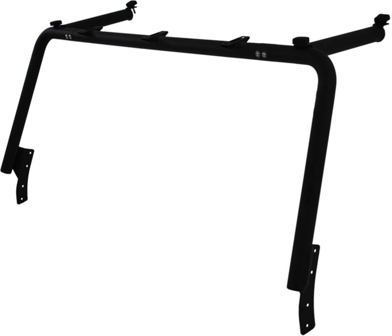 MBRP 07-10 Jeep Wrangler JK Front Roof Rack Extension (2 Door) Black Coated - DTX Performance