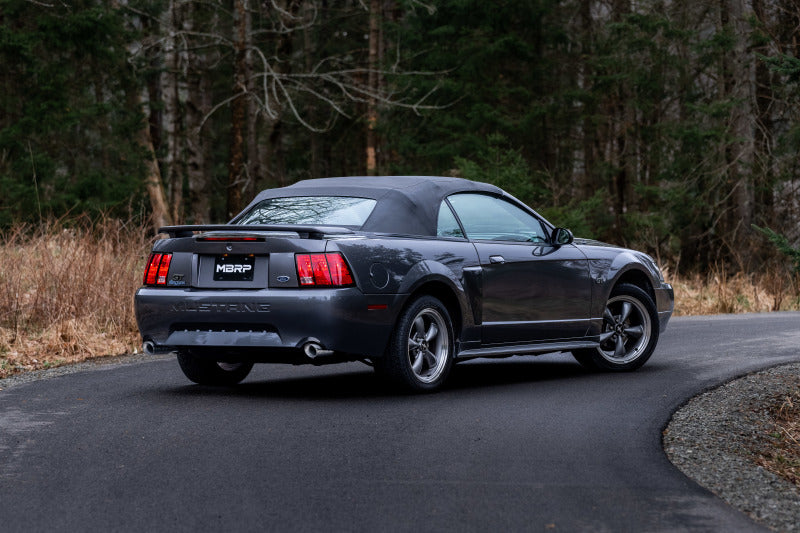 MBRP 99-04 Ford Mustang GT/Mach 1 2.5in Dual Split Rear AL Catback Exhaust w/ 3.5in Dual Wall Tips - DTX Performance