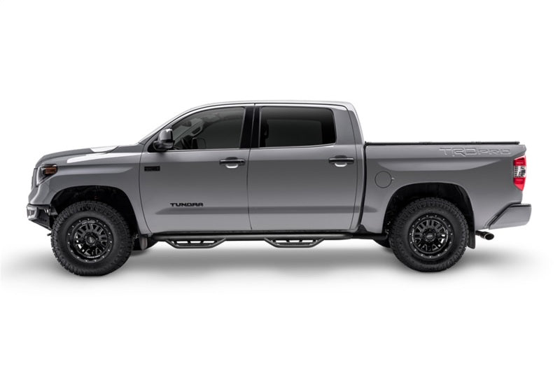 N-Fab Podium LG 2019 Chevy/GMC 1500 Crew Cab - Cab Length - Tex. Black - 3in - DTX Performance