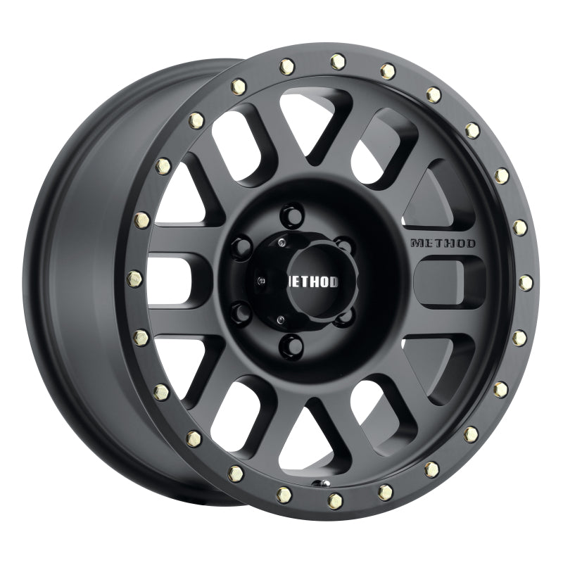 Method MR309 Grid 17x8.5 0mm Offset 6x135 94mm CB Matte Black Wheel - DTX Performance