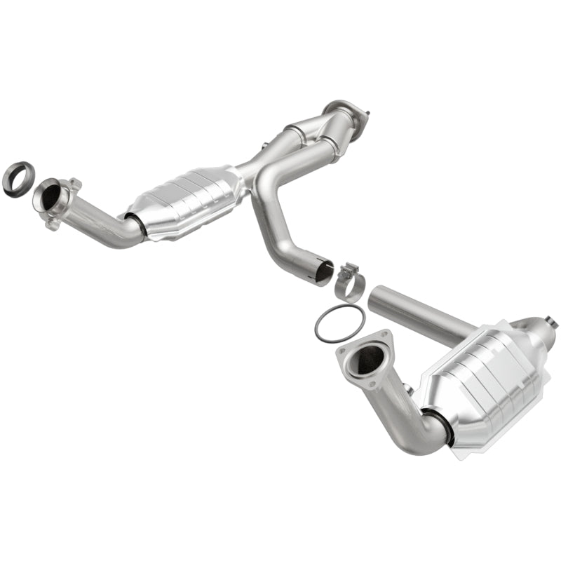 MagnaFlow Conv DF 02-06 Cadillac Escalade / 02-06 Chevy Avalanche 5.3L Dual Conv Y-Pipe Assembly 2WD - DTX Performance