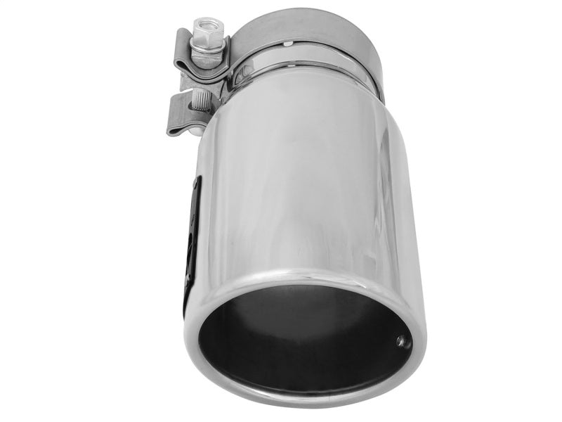 aFe MACH Force-Xp 3in Inlet x 4in Outlet x 9in Length 304 Stainless Steel Exhaust Tip Polished - DTX Performance