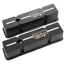 Load image into Gallery viewer, Edelbrock Valve Cover Racing Series Chevrolet 1959-1986 262-400 CI V8 Tall Black - DTX Performance