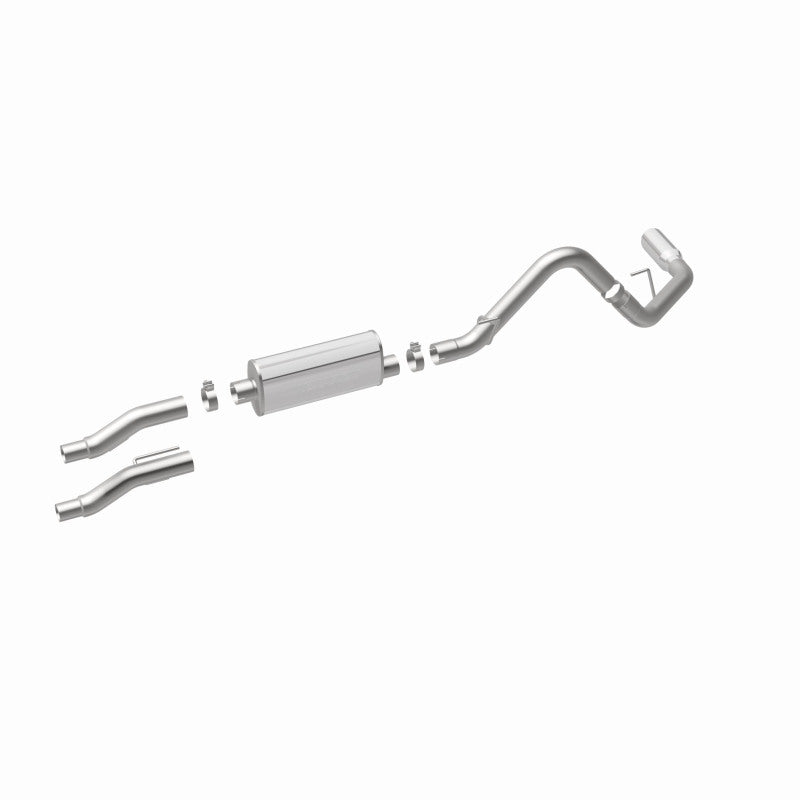 MagnaFlow 11 Ford F-150 3.7L/5.0L/6.2L SS Catback Exhaust Single Rear Side Exit w/ 4in SS Tips - DTX Performance