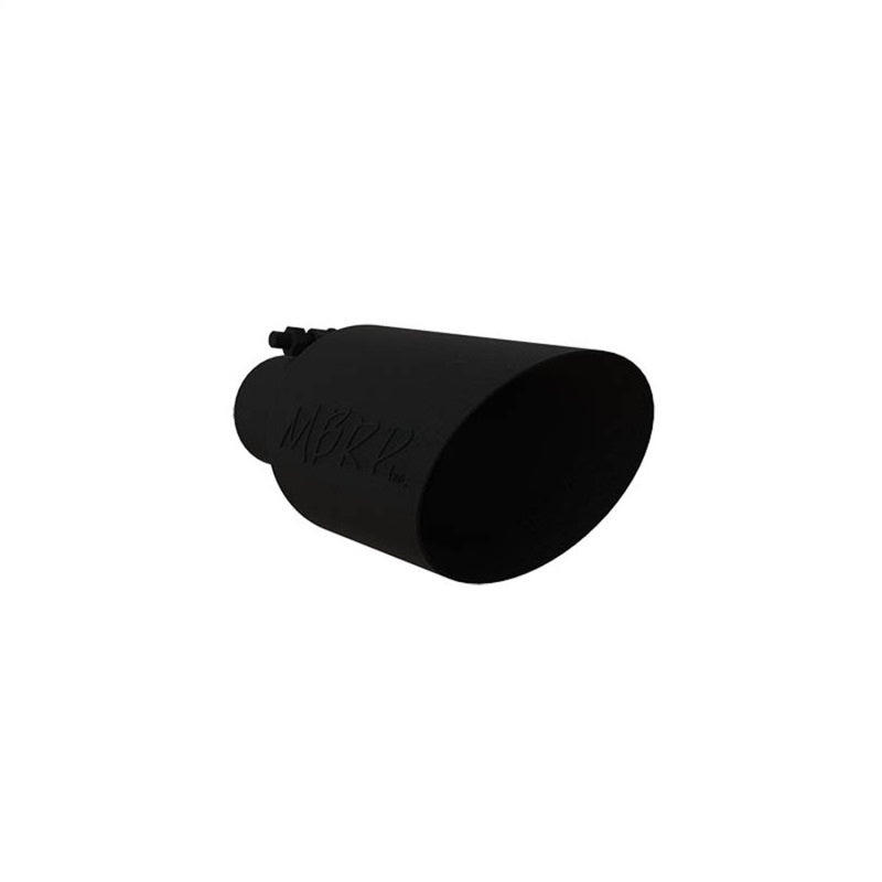 MBRP Universal Dual Wall Angle Rolled End Tip 4-1/2in OD / 2-1/2in Inlet / 11in Length - Black - DTX Performance