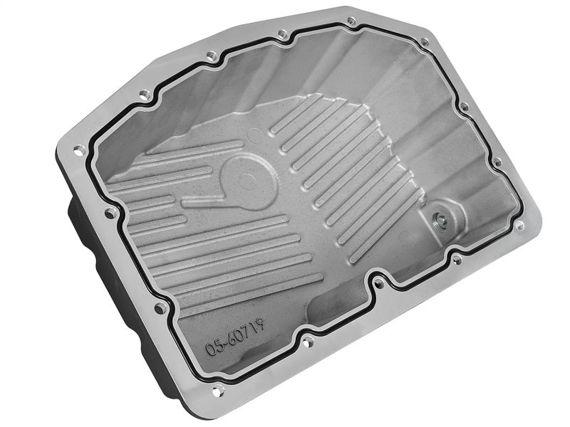 AFE Pro Series Engine Oil Pan Black w/Machined Fins; 11-16 Ford Powerstroke V8-6.7L (td) - DTX Performance