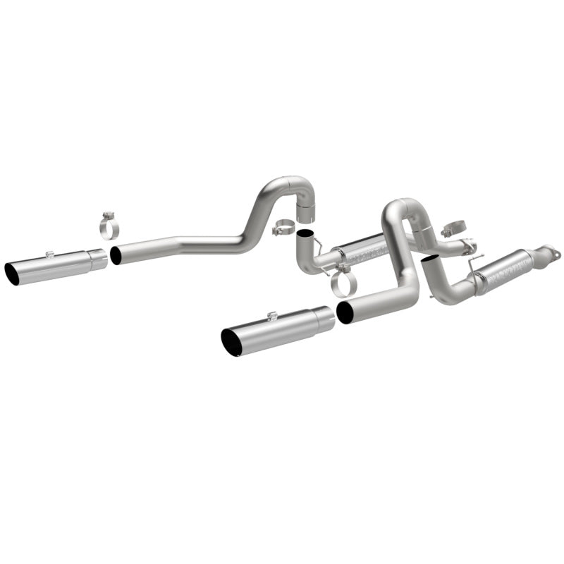 MagnaFlow 99-04 Mustang Mach 1 V8 4.6L Dual Split Rear Exit Stainless Cat-Back Performance Exhaust - DTX Performance