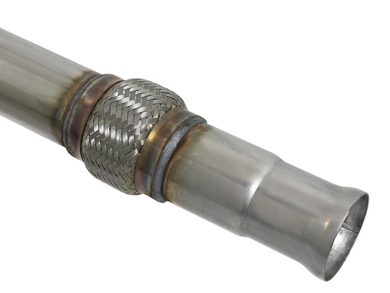 aFe Large Bore-HD 3in 409SS DPF-Back 20-21 GM Trucks L6-3.0L (td) LM2 - Polished Tip - DTX Performance