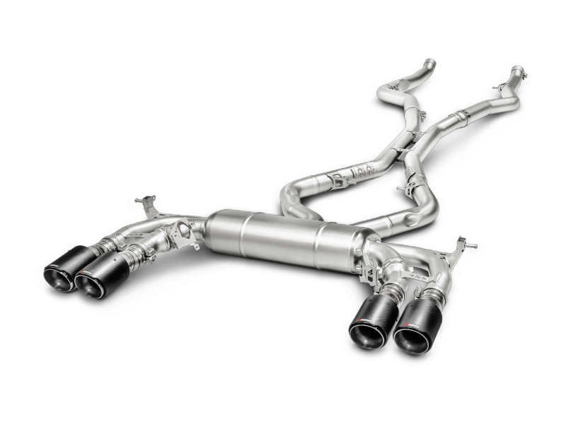 Akrapovic 15-17 BMW X5M (F85) Evolution Line Cat Back (Titanium) w/ Carbon Tips - DTX Performance