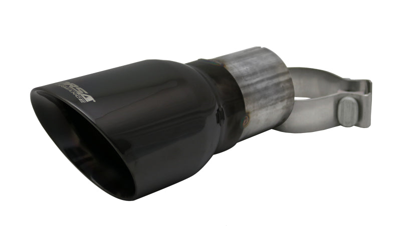 Corsa Single Universal 2.75in Inlet / 4in Outlet Black PVD Pro-Series Tip Kit - DTX Performance