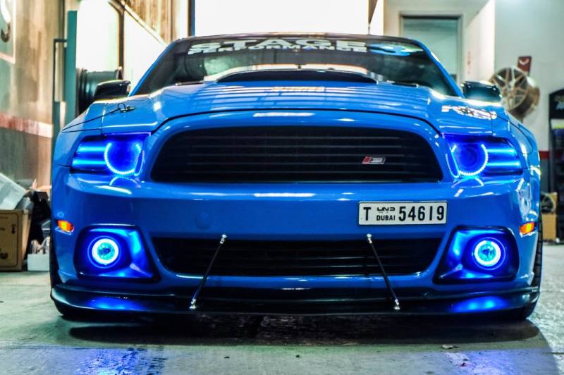 Oracle Ford Mustang 10-12 LED Halo Kit - Projector Headlights - White - DTX Performance