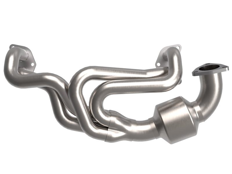 aFe Twisted Steel 304 Stainless Steel Header w/ Cat 13-19 Subaru Outback H4-2.4L - DTX Performance