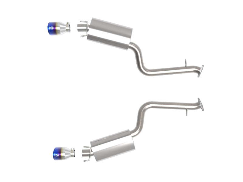 aFe Lexus IS350 14-22 V6-3.5L Takeda Axle-Back Exhaust System- Blue Tip - DTX Performance