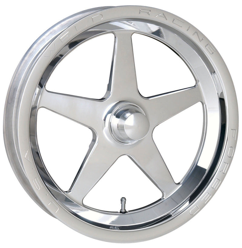 Weld Alumastar 1-Piece 15x3.5 / Anglia Spindle MT / 1.75in. BS Polished Wheel - Non-Beadlock - DTX Performance