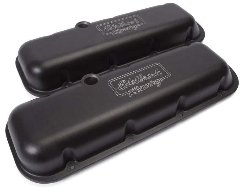 Edelbrock Valve Cover Victor Series Chevrolet 1965 and Later 396-502 V8 Low Black - DTX Performance