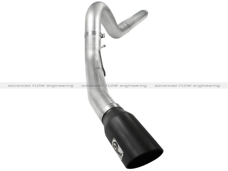 aFe Atlas 5in DPF-Back Aluminized Steel Exh Sys, Ford Diesel Trucks 08-10 V8-6.4L (td) Black tip - DTX Performance