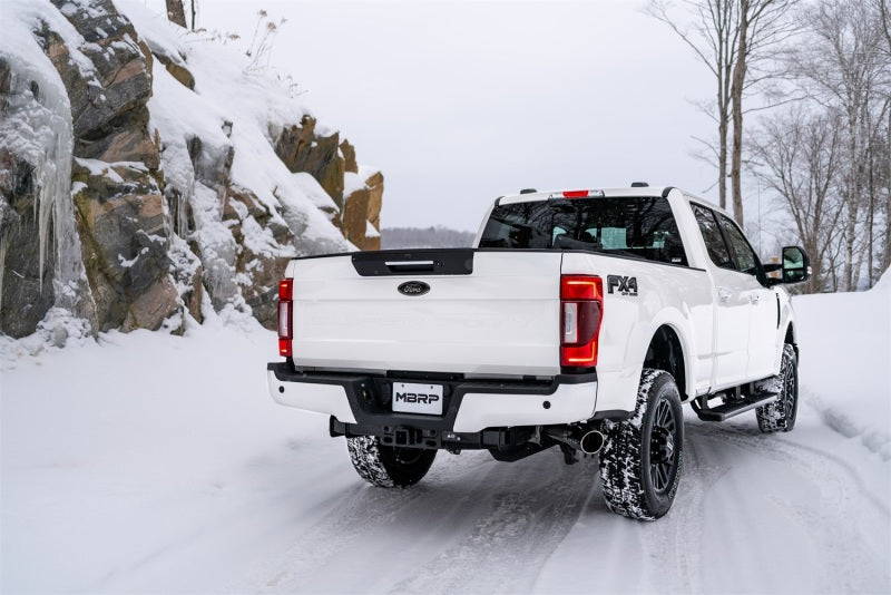 MBRP 2017+ Ford F-250/F-350 6.2L/7.3L Super/Crew Cab Single Side 4in T304 Catback Exhaust - DTX Performance