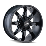 ION Type 181 18x9 / 5x114.3 BP / 18mm Offset / 87mm Hub Satin Black/Milled Spokes Wheel