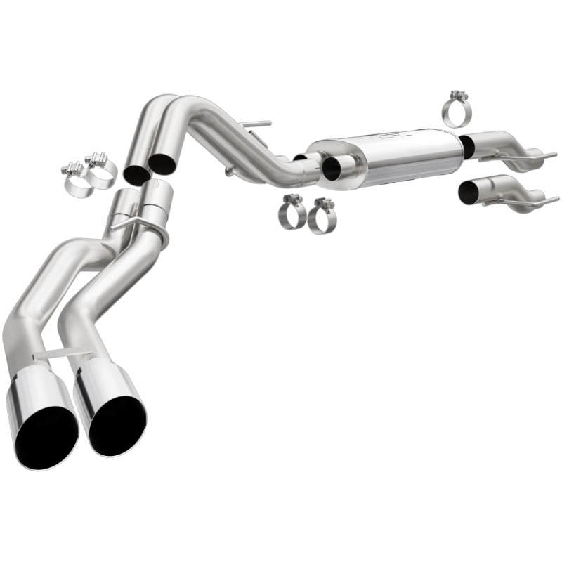 Magnaflow 15-21 Ford F-150 Street Series Cat-Back Performance Exhaust System- SS Polished Rear Exit - DTX Performance