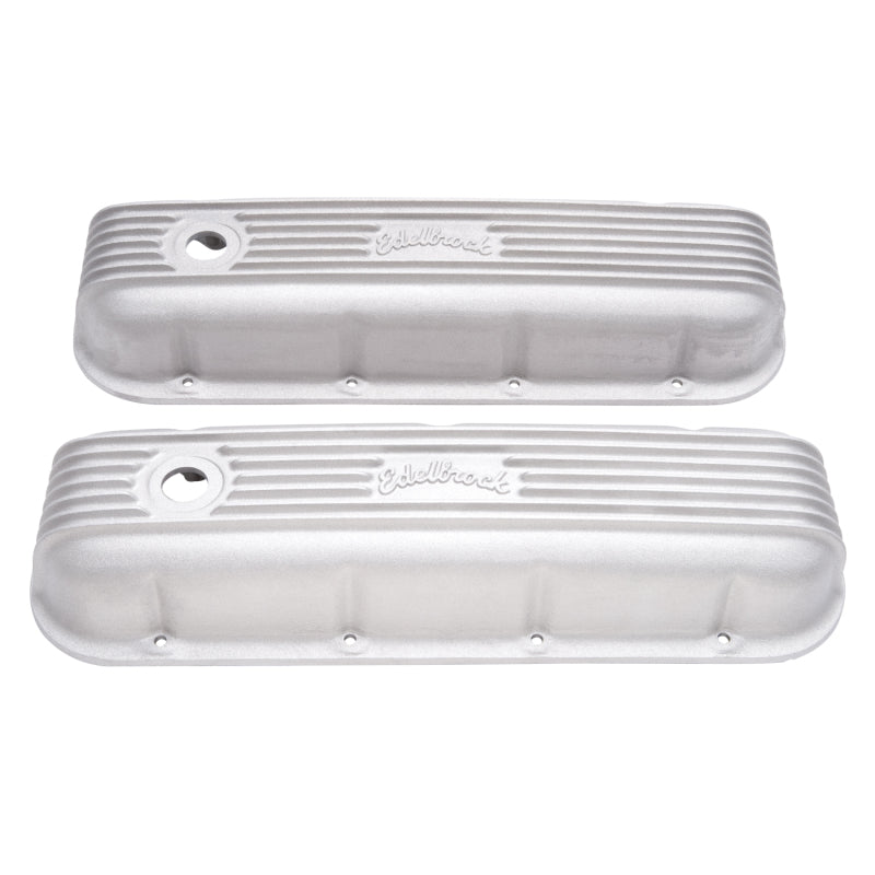 Edelbrock Valve Cover Classic Series Chevrolet 1965 and Later 396-502 V8 Satin - DTX Performance