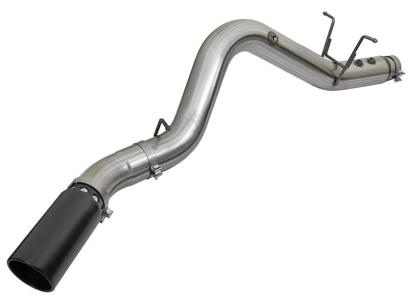 aFe LARGE BORE HD 4in 409-SS DPF-Back Exhaust w/Black Tip 2017 GM Duramax V8-6.6L (td) L5P - DTX Performance