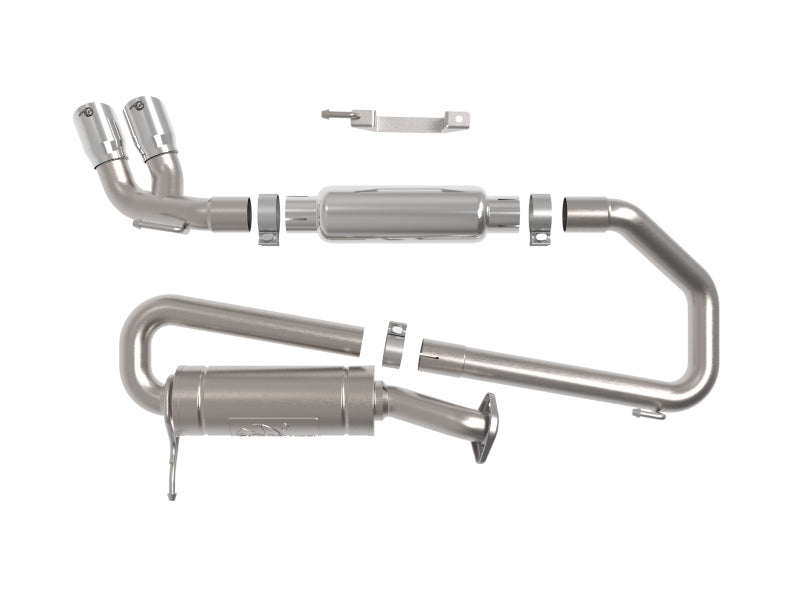 aFe 18-21 Suzuki Jimny Takeda 2-1/4in. 304 SS Cat-Back Exhaust w/ Polished Tip - DTX Performance