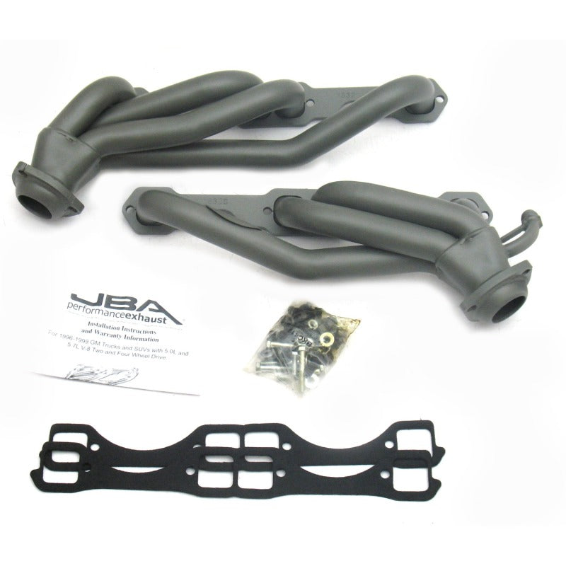 JBA 96-00 GM Truck 5.0L/5.7L SBC w/o A.I.R. 1-1/2in Primary Ti Ctd Cat4Ward Header - DTX Performance