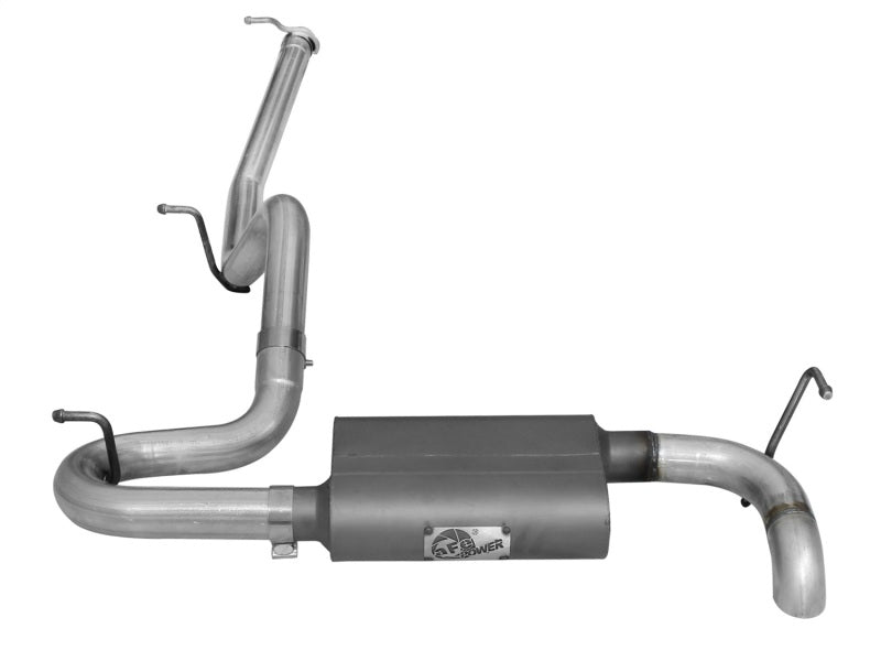 aFe Scorpion Exhaust System Cat Back 2.5in Aluminized Hi-Tuck 07-18 Jeep Wrangler JK V6 3.6/3.8L - DTX Performance