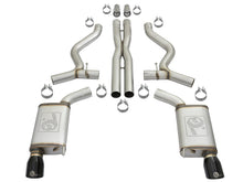 Load image into Gallery viewer, aFe MACHForce XP 3in 304 SS Cat-Back Exhausts w/ Black Tips 15-17 Ford Mustang GT V8-5.0L/V6-3.7L - DTX Performance