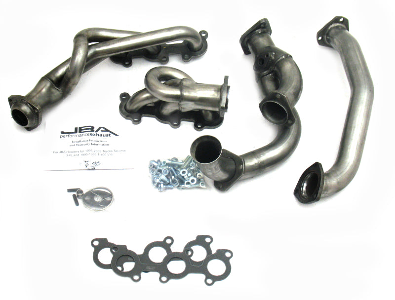 JBA 95-00 Toyota 3.4L V6 w/o EGR 1-1/2in Primary Raw 409SS Cat4Ward Header - DTX Performance