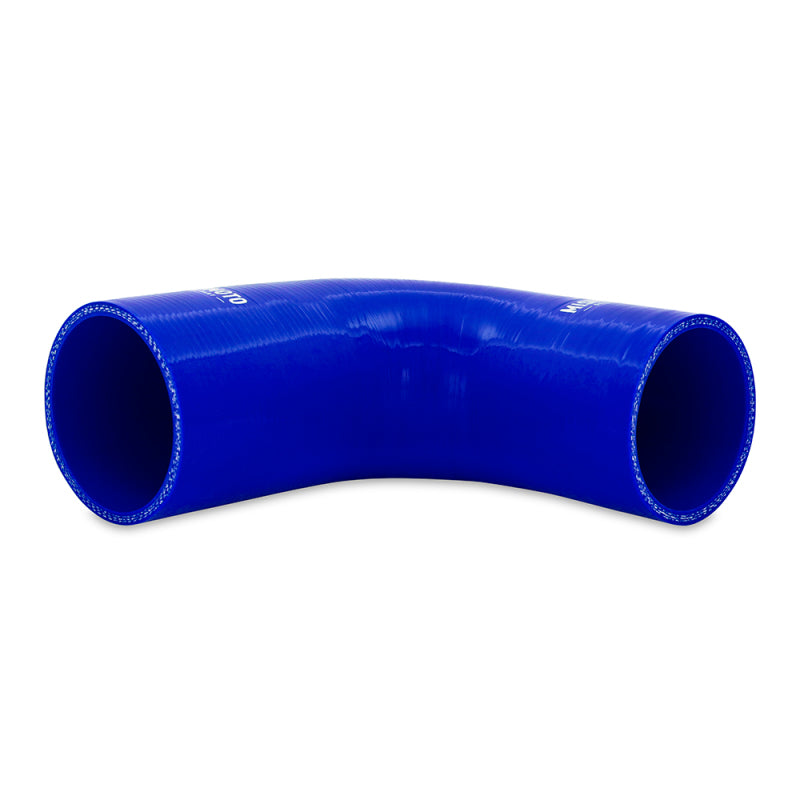 Mishimoto Silicone Reducer Coupler 90 Degree 2in to 2.25in - Blue - DTX Performance