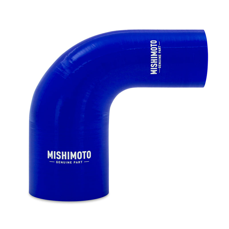 Mishimoto Silicone Reducer Coupler 90 Degree 1.75in to 2.5in - Blue - DTX Performance